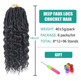 Lianzi goddess-locs-crochet-8packs showing vacation-ready curl detail