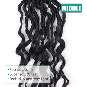 Lianzi soft-synthetic-crochet-hair soft touch and long-lasting hold