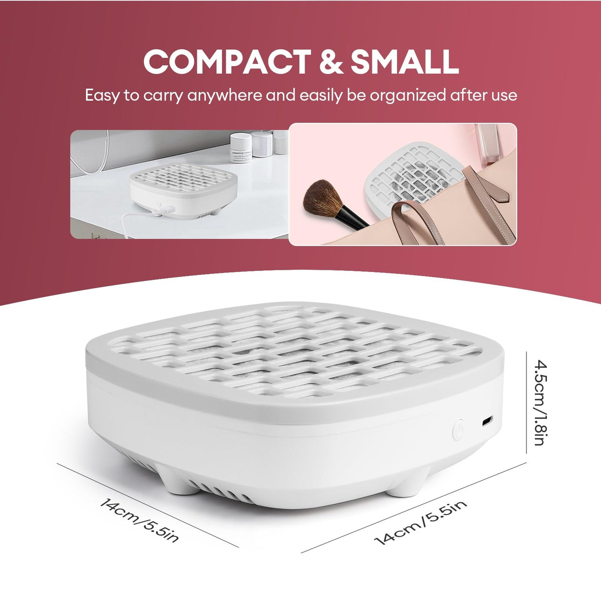 LIARTY compact design emphasizes portability for mobile nail services.