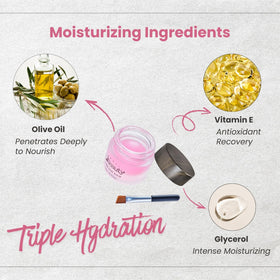Hydrating formula with glycerin and vitamin E for lashes