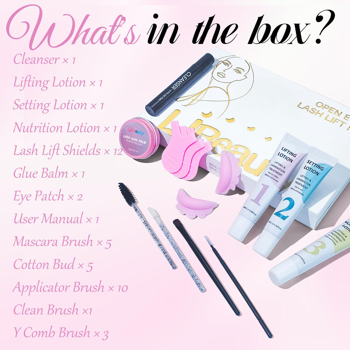 Libeauty Lash Lift Kit open-eye-application facilitates relaxed processing during sessions.