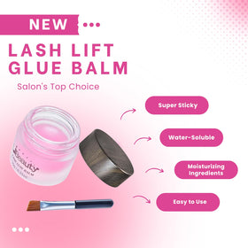 Salon display of Libeauty balm in frosted glass jar