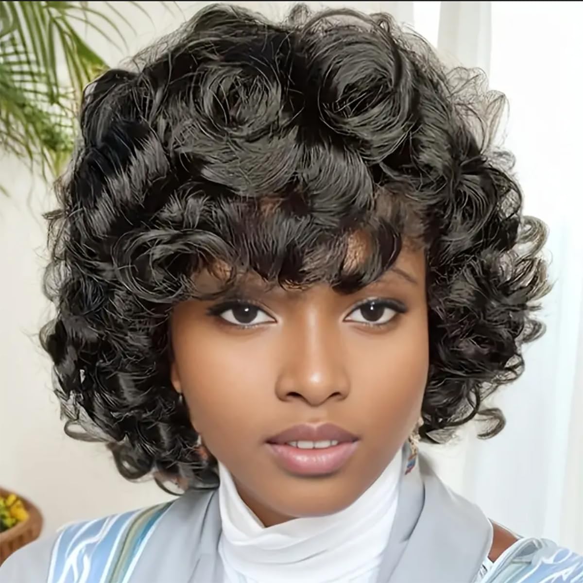 LIBERHEART 10-inch-human-hair-wig-bob lightweight, breathable daily comfort.