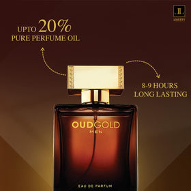 Liberty Oud perfume use in evening setting for elegance