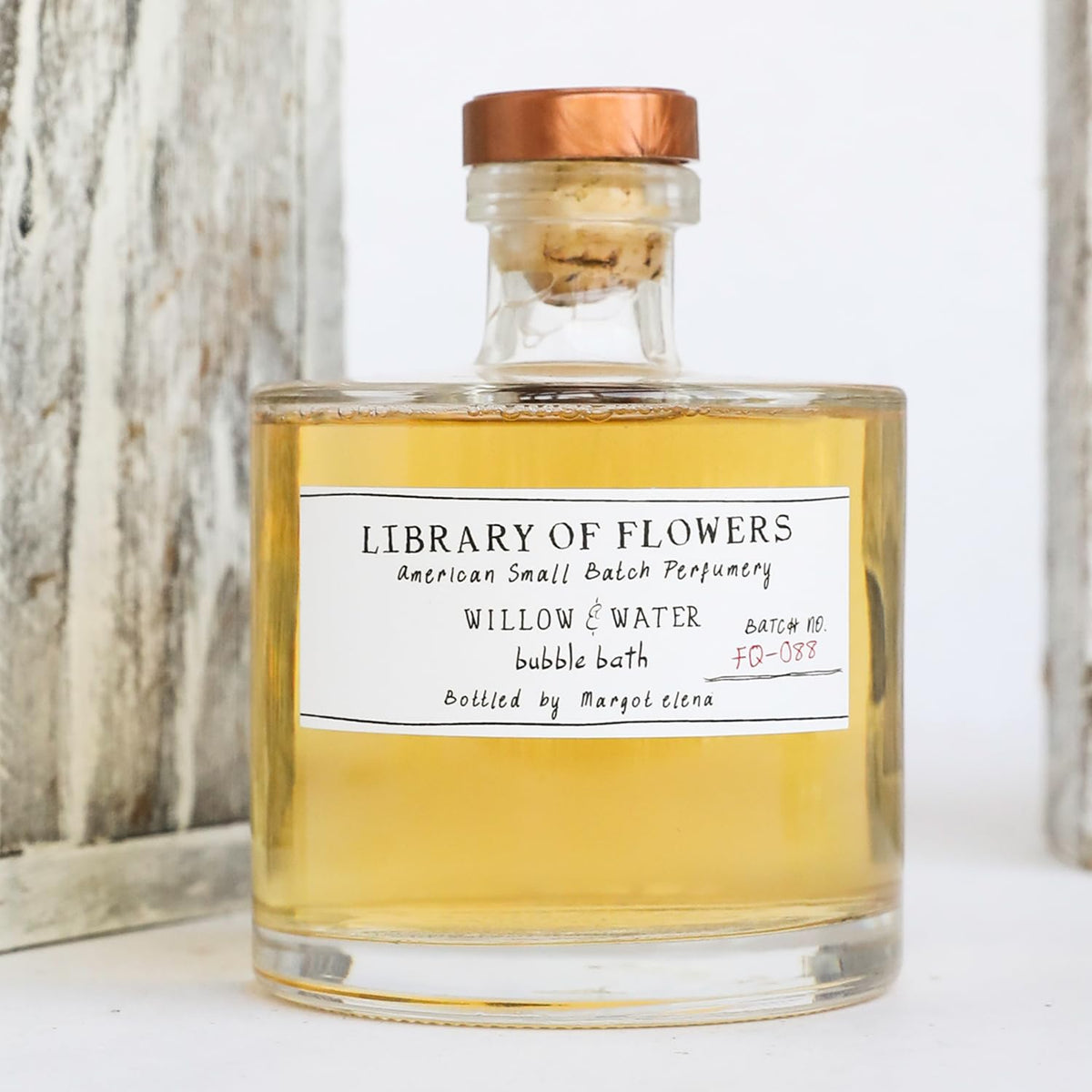 Library of Flowers Willow & Water bubble bath avocado oil for skin hydration