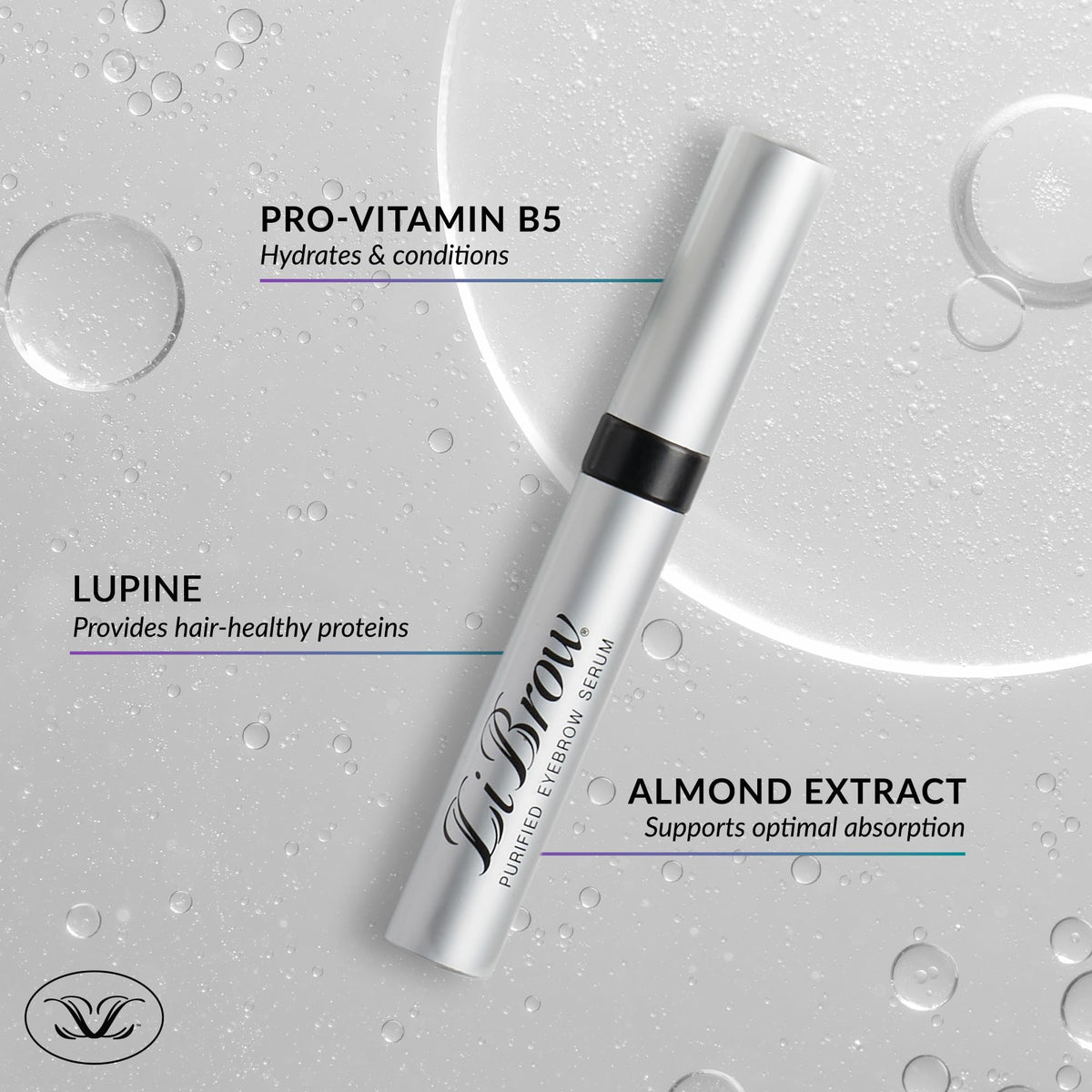 Brows shown with LiBrow serum for darker, enhanced definition.