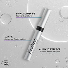Brows shown with LiBrow serum for darker, enhanced definition.