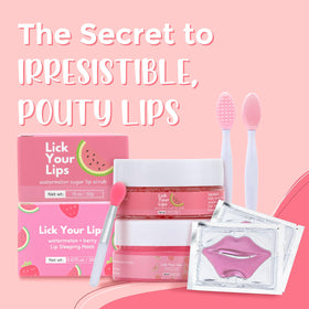 Lick Your Lips lip sleeping mask jar for overnight hydration and a plumper-looking pout.