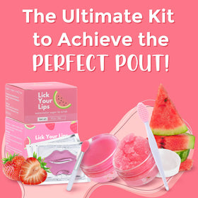 Lick Your Lips pampered morning pout after routine, with soft, supple lips.