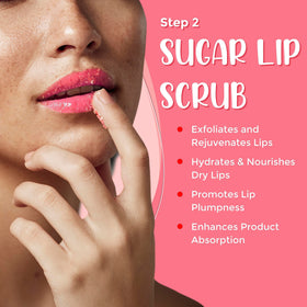 Lick Your Lips sugar lip scrub tub reveals smoother, brighter lips after gentle exfoliation.