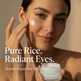 Fragrance-free LICORNE label highlighting gentle care for sensitive skin