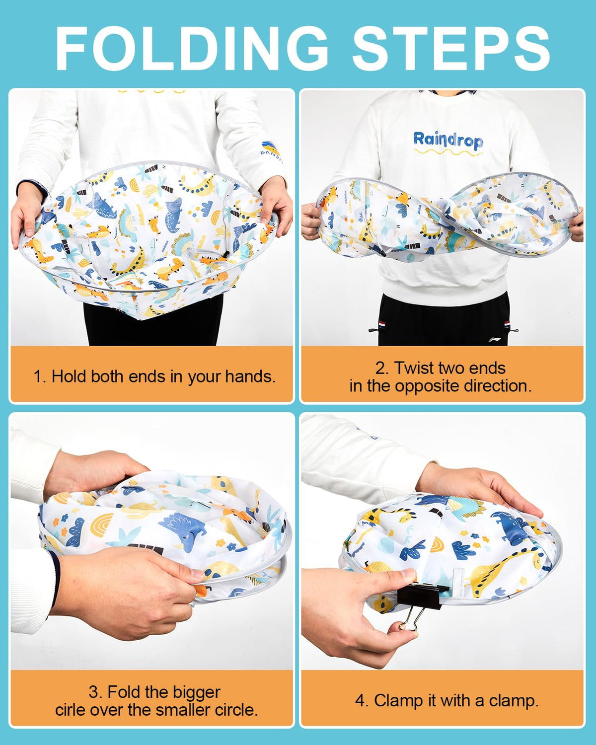 Lictin adjustable neck cape with hook-and-loop for comfy fit.