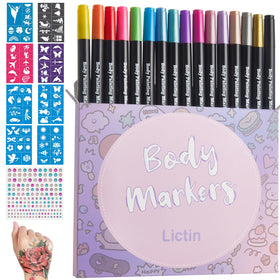 Comprehensive Lictin kit for versatile body art exploration.