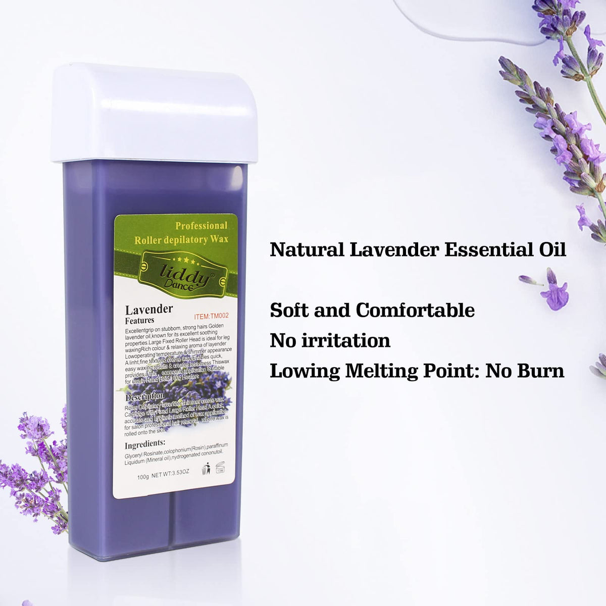 Liddy Dance 4x100g wax cartridges ready for long-lasting hair removal.