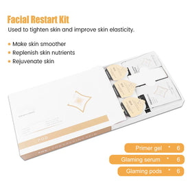 LieaKon primer gel base applied for smooth CO2 facial machine use.