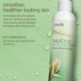 LIFE-FLO 2% Salicylic Acid Face spray mist for smoother skin.