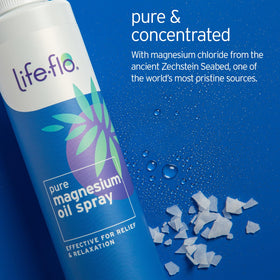LIFE-FLO Magnesium Lotion close-up showing soft, hydrated skin