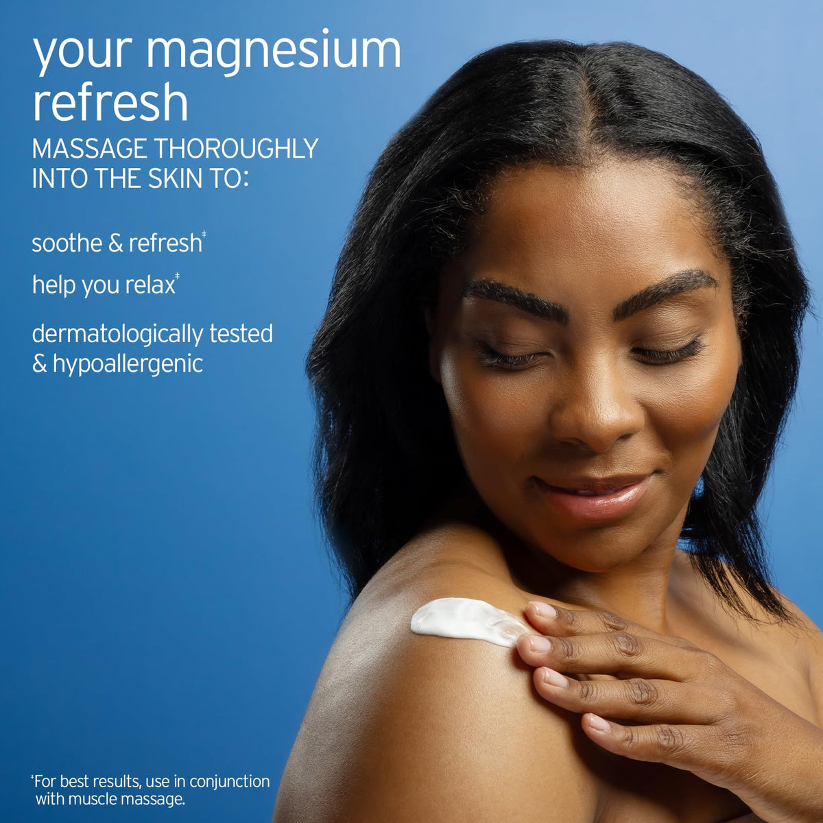 LIFE-FLO Magnesium Oil Spray being applied to feet for refreshment