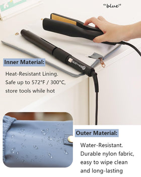 Lifeplus holder-mat heat-resistant interior up to 572°F protects against burns during storage.