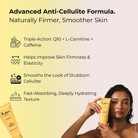 Application of Life's Butter cream on leg areas to target cellulite