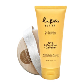 Life's Butter anti-cellulite cream bottle for firmer, smoother skin