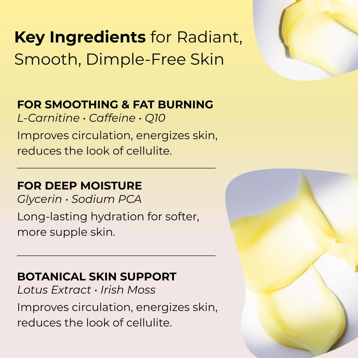 Life's Butter cream featuring L-Carnitine for smoother skin texture