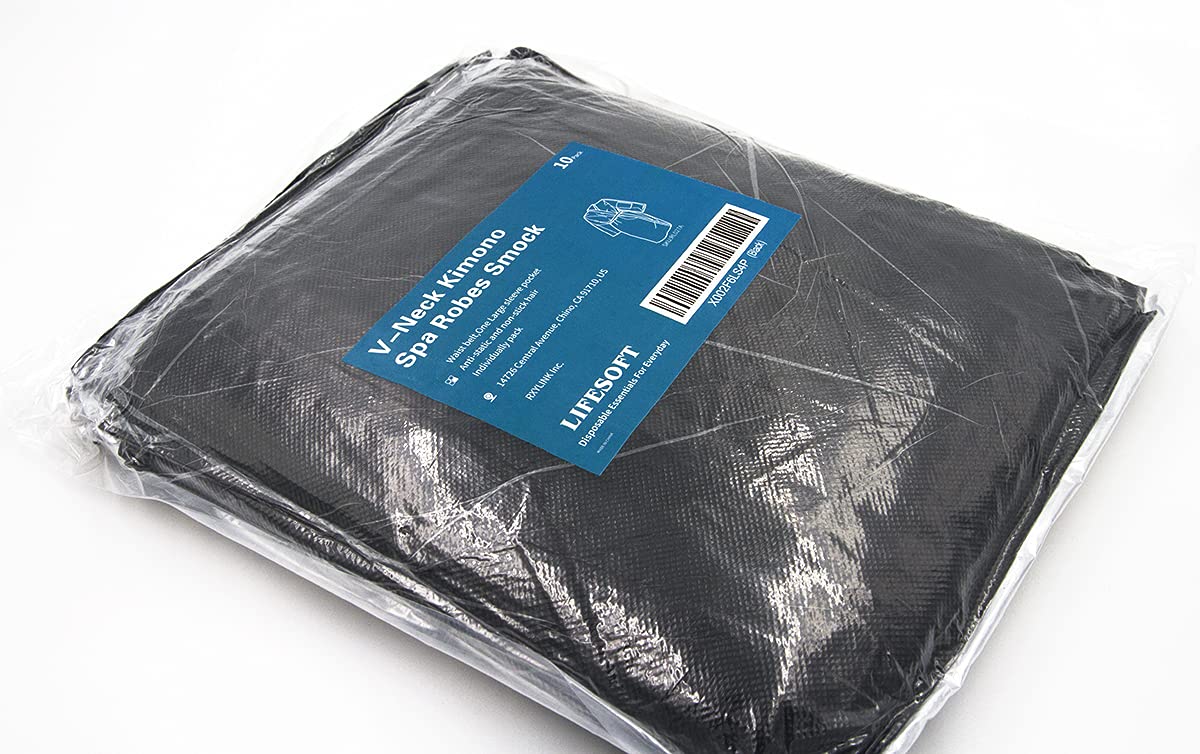 Individually packaged LIFESOFT robe ensures neat, fresh use from first moment.