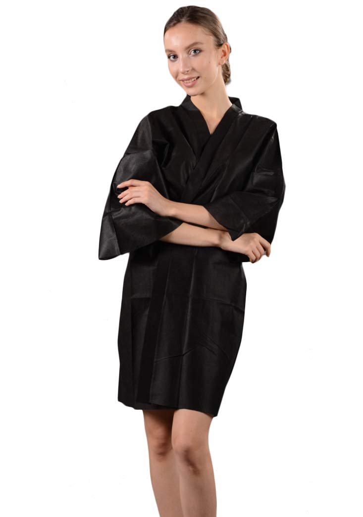 LIFESOFT disposable robe kimono style for client comfort during treatments.