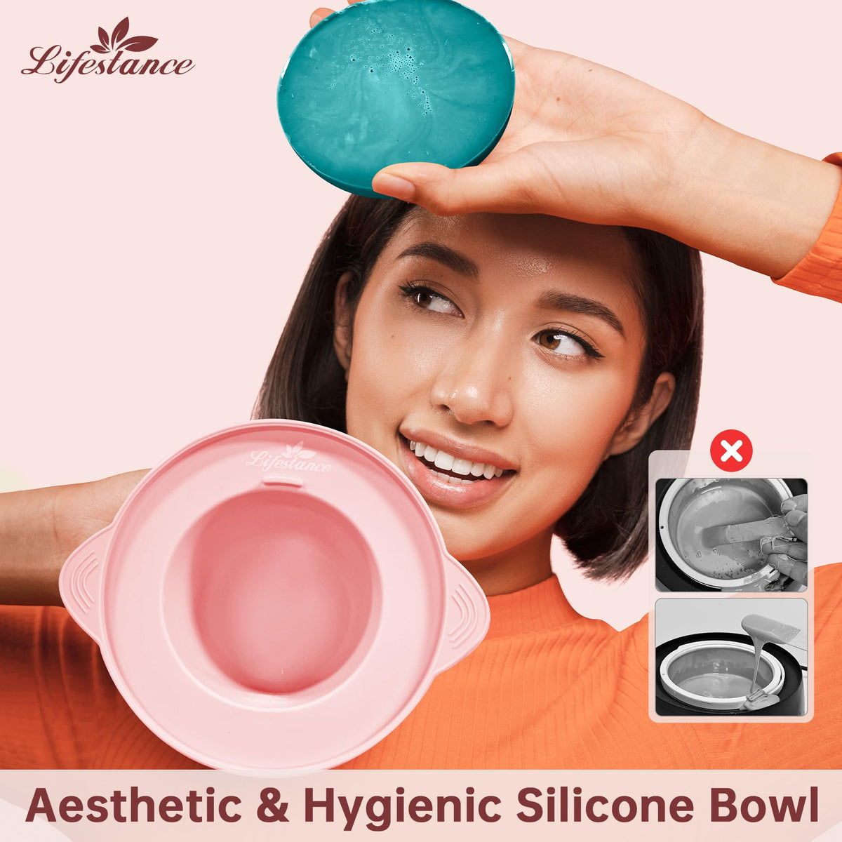 At‑home waxing session for Brazilian or bikini areas with Lifestance kit