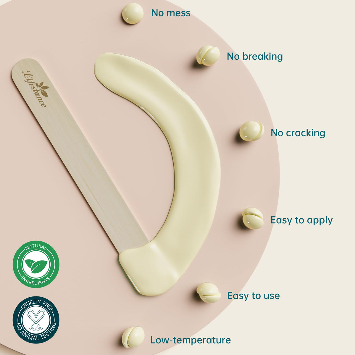 Lifestance wax for eyebrow, chin, and upper lip areas