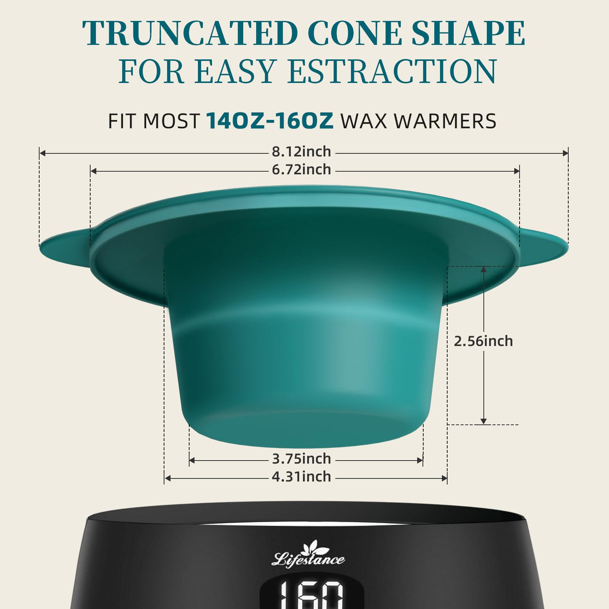 Lifestance foldable wax warmer bowl folds for compact storage