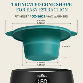 Lifestance foldable wax warmer bowl folds for compact storage