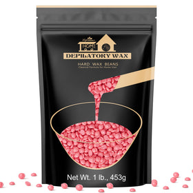 Lifestance hard wax beads bottle for at-home waxing with rose scent