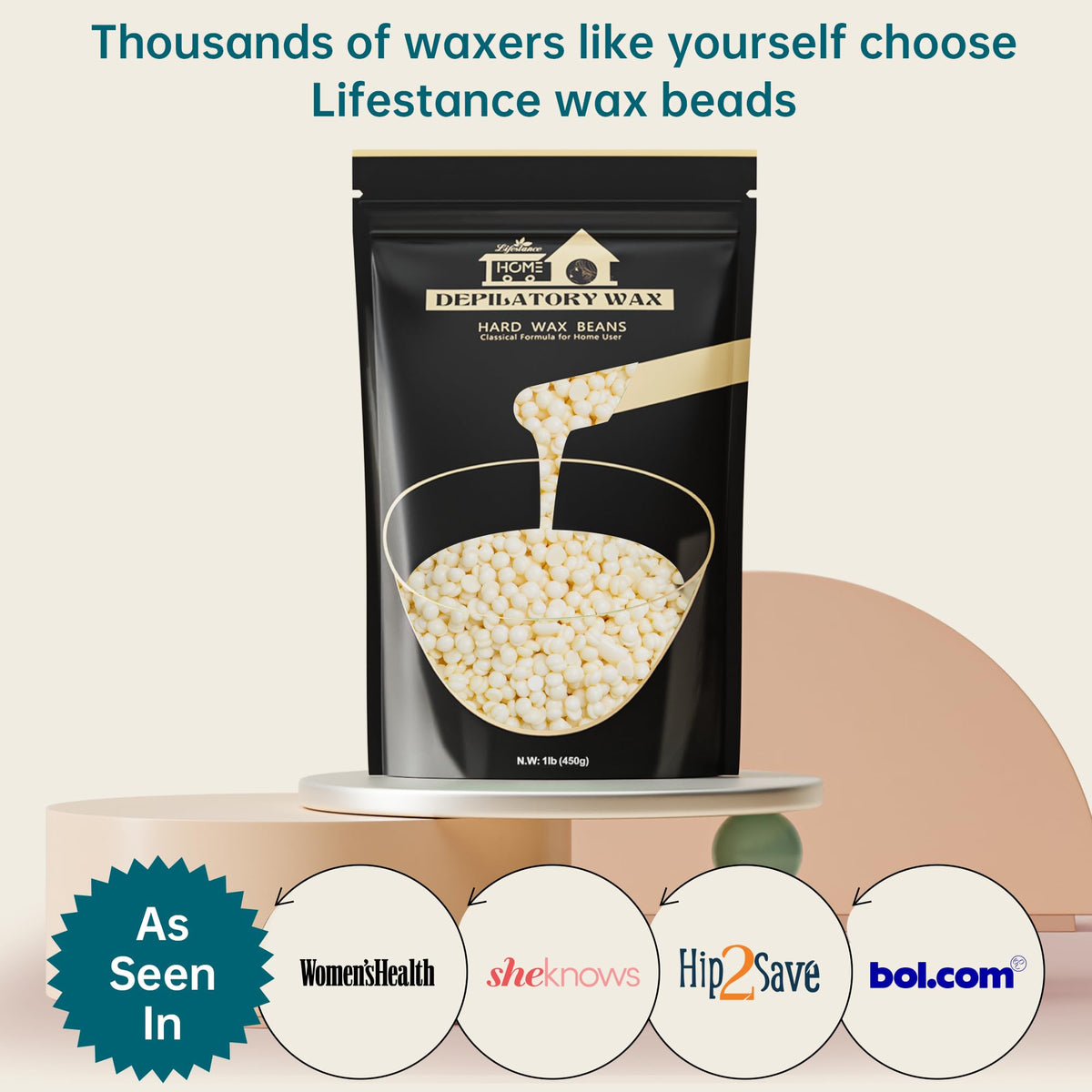Lifestance wax beads for nose and facial hair removal