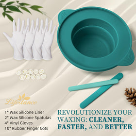 Lifestance large silicone wax spatula for smooth application