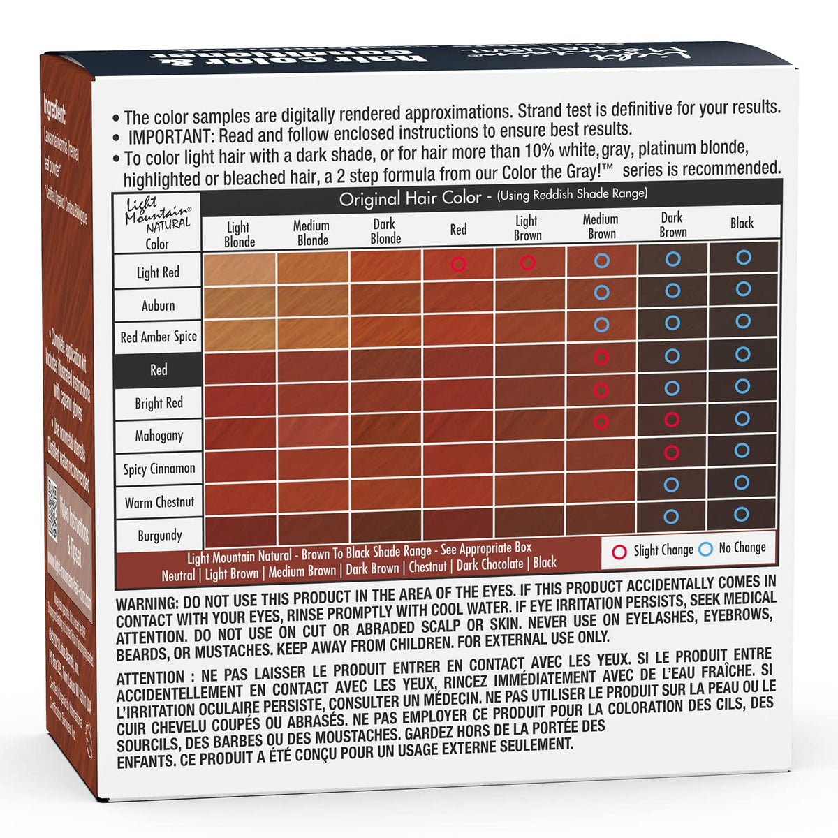Light Mountain Henna application paste ready for even, consistent color application.