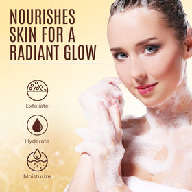 LightenUp exfoliating body wash pump dispenser for easy daily use