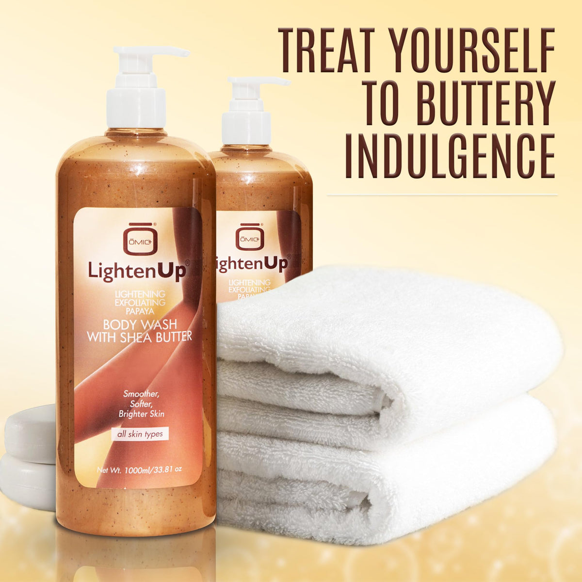 LightenUp exfoliating body wash tropical fragrance enhances shower experience