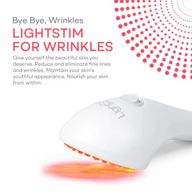 LightStim for Wrinkles forehead-area treatment targets wrinkles with gentle LED energy.