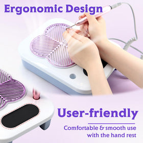 Lignumix uv lamp for gel nails demonstrates ready-to-cure capability in a compact space.