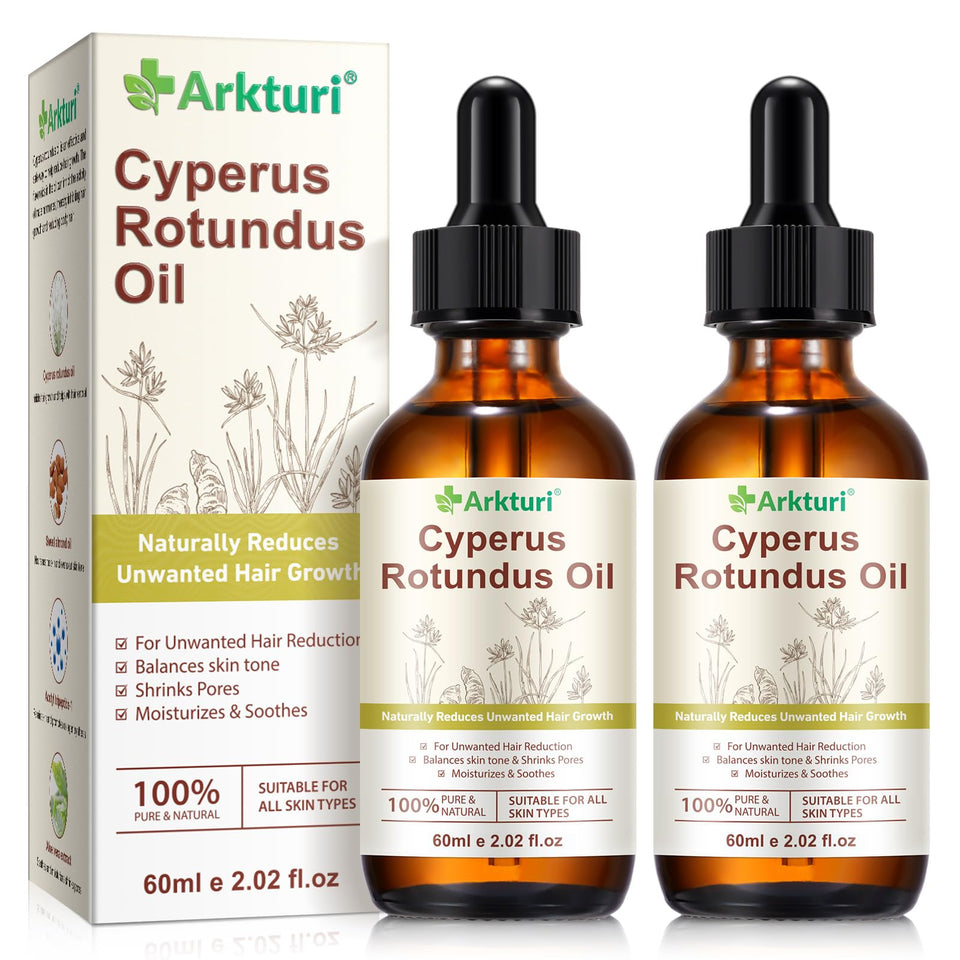 liiutry Cyperus Rotundus Oil bottle—plant-based formula for smoother skin.
