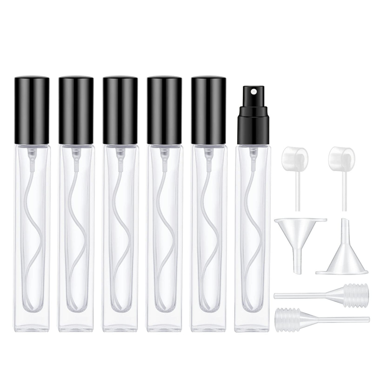 Lil Ray 10ml perfume atomizer close-up showing smooth spray for on-the-go fragrance