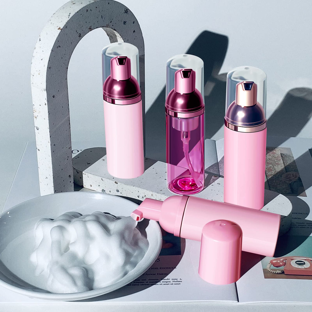 Lil Ray multi-use foam bottle for hand soap or shampoo.