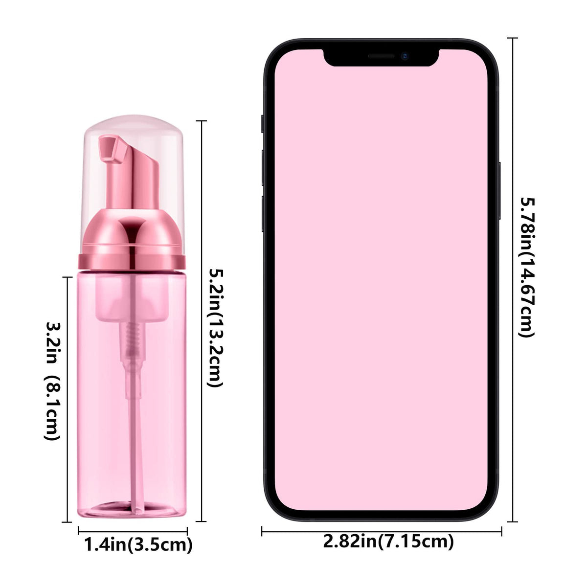 Lil Ray 12-pack rose red foam bottles for DIY foaming solutions.