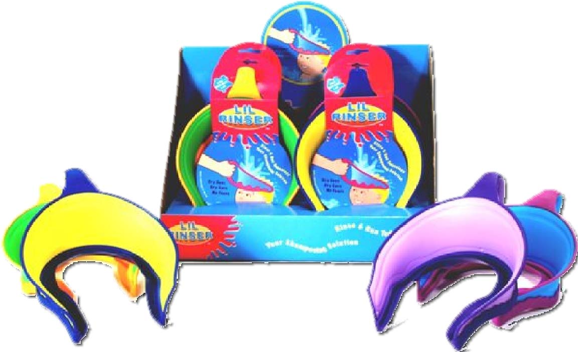 LiL Rinser soft grip handle for easy positioning by parents.