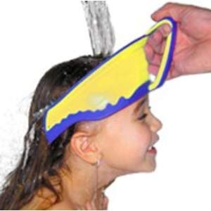 LiL Rinser water-channeling guard keeps shampoo away from ears.