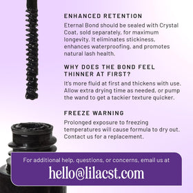 Lilac St Eternal Bond dries black for eyeliner-like finish.