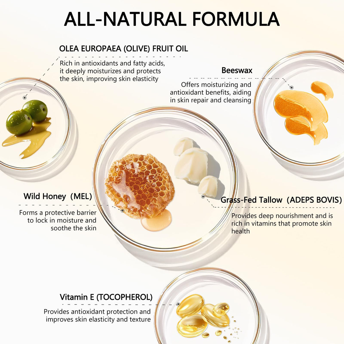Lilei Beauty honey beeswax blend closeup for nourished skin