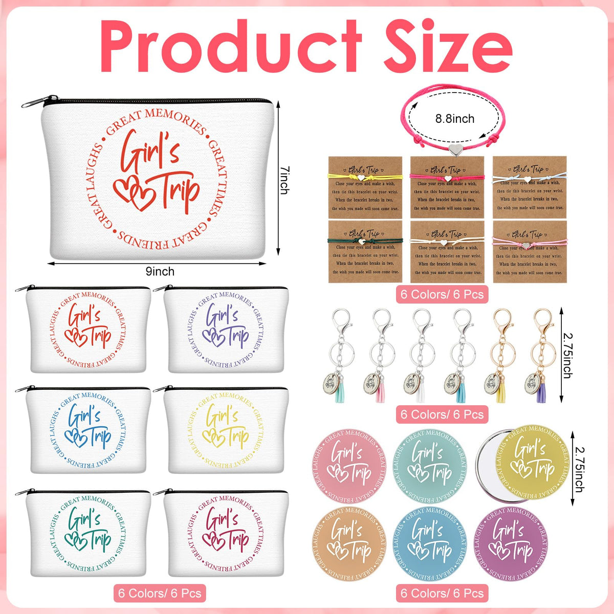 Liliaafar color-variations makeup bags help identify items easily.