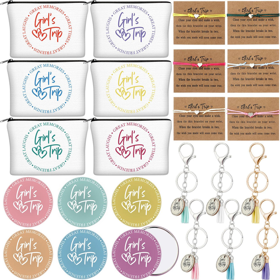 Liliaafar girls trip makeup bags set keeps cosmetics organized during travel.